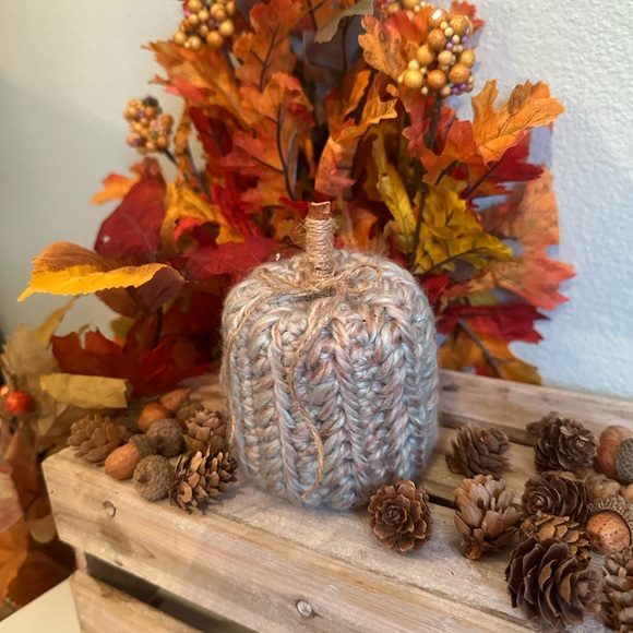 Mini Crocheted Pumpkin - Picture 2 of 4